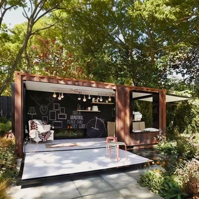 Siop goffi cynhwysydd cludo